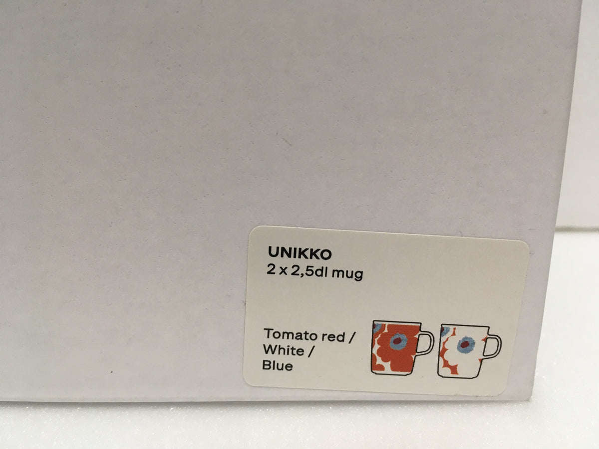 ※送料無料※ marimekko Unikko マリメッコ ウニッコ マグカップ ペア 071689-135 未使用 囗G