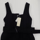 タグ付！SACRA サクラ ベルテッドワンピース 118504041 ネイビー size:38囗T巛