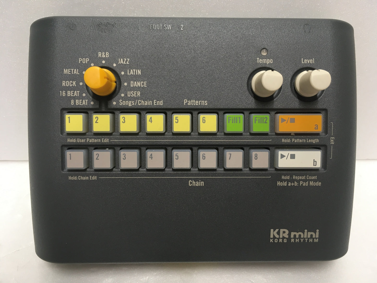 ※送料無料※ KORG リズムマシン KR mini ペダルスイッチ PS-1 セット 中古 囗G