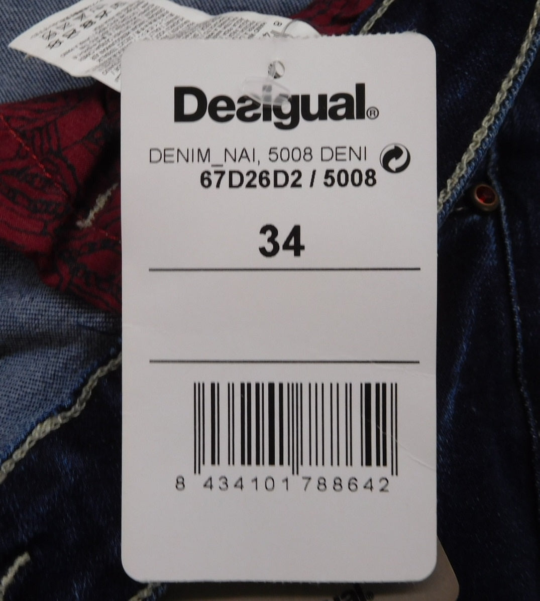 Desigual デシグアル ジーンズ 67D26D2 size:W34囗T巛