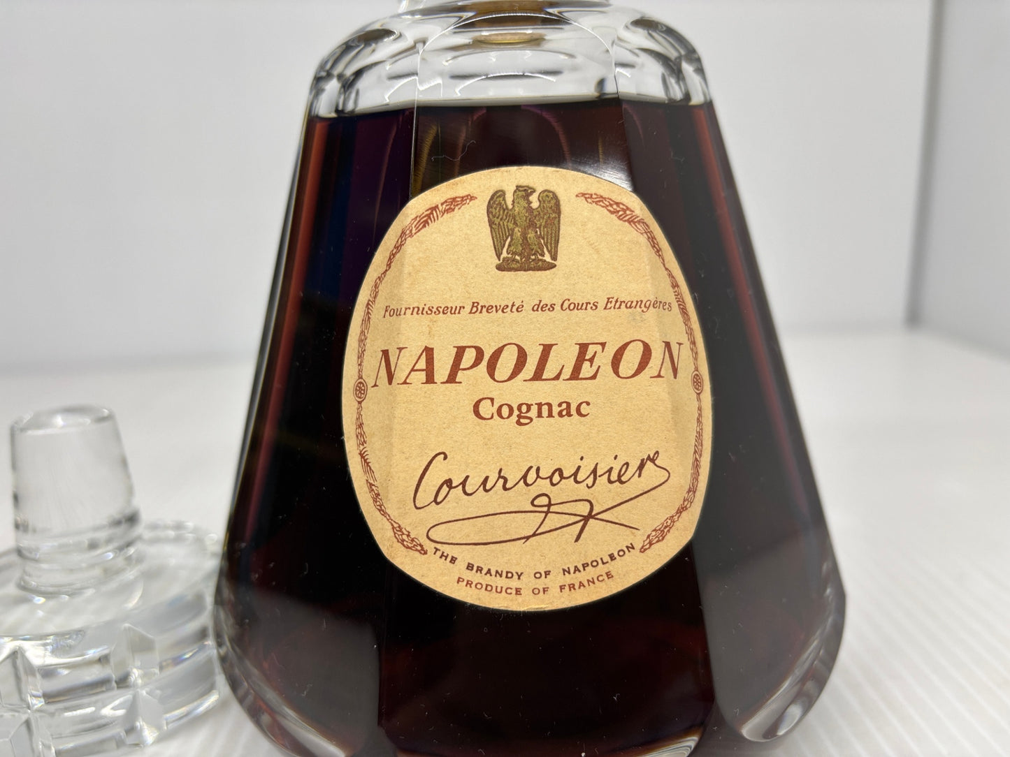 COURVOISIER Napoleon Baccarat crystal decanter クルボアジェ ナポレオン バカラボトル コニャック ブランデー 替栓あり