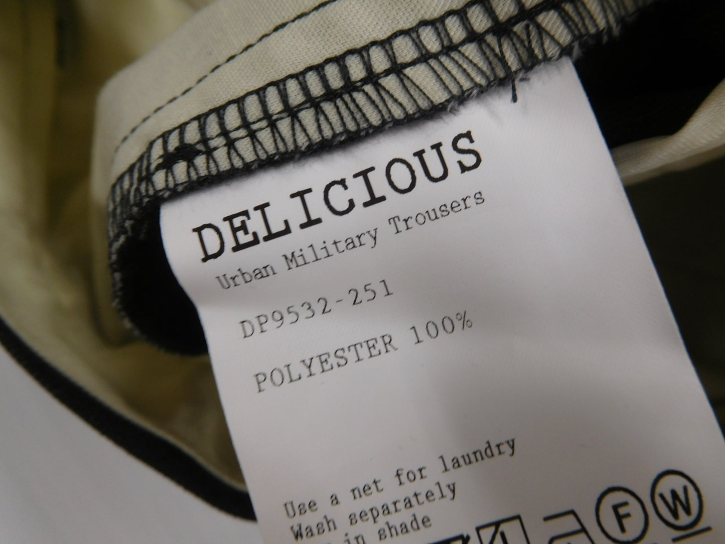 送料無料 DELICIOUS デリシャス Urban Military Trousers アーバンミリタリートラウザーズ 表記サイズM カラーCHR②囗T巛