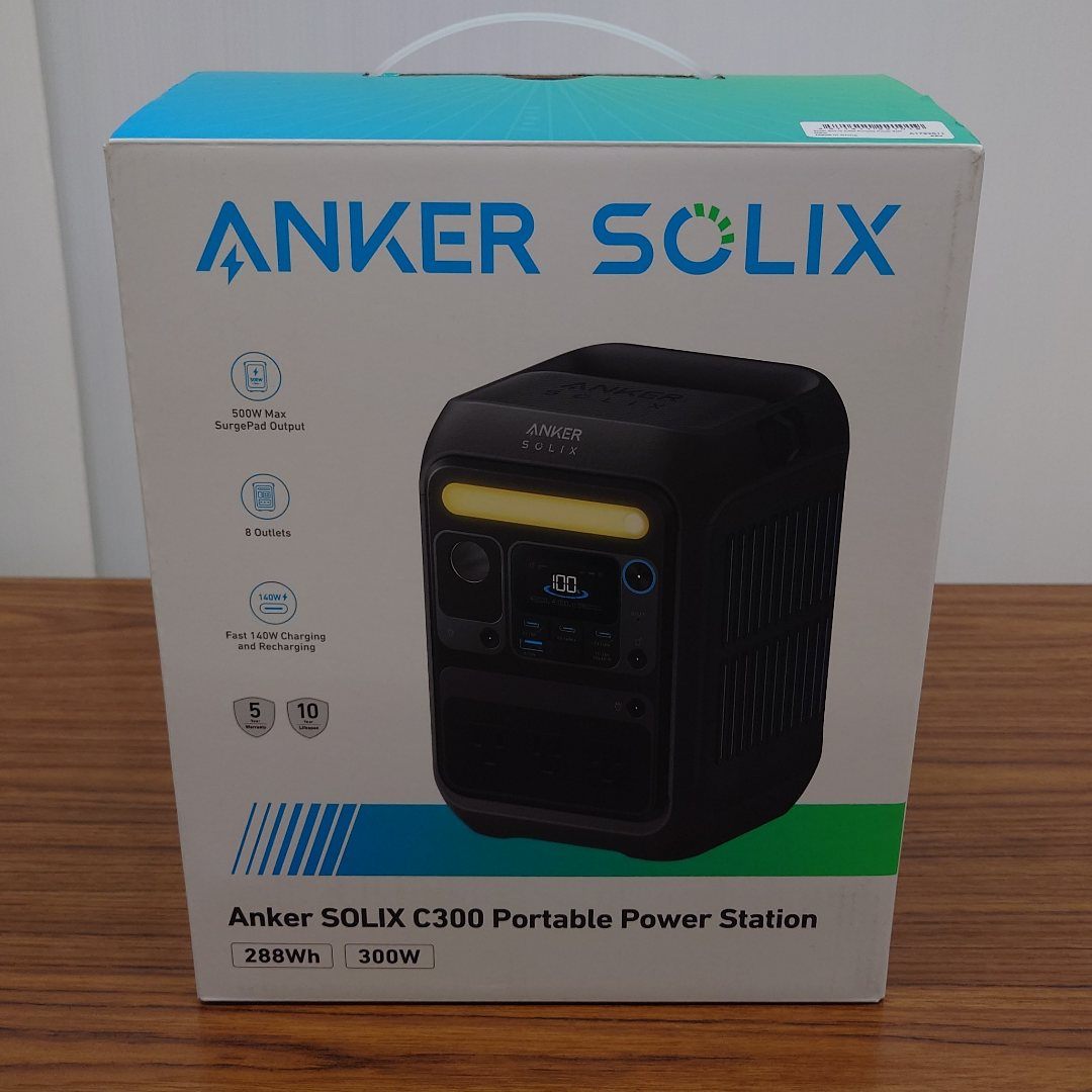 ANKER　アンカー　ポータブル電源「SOLIX C300」　A1722511　囗T巛