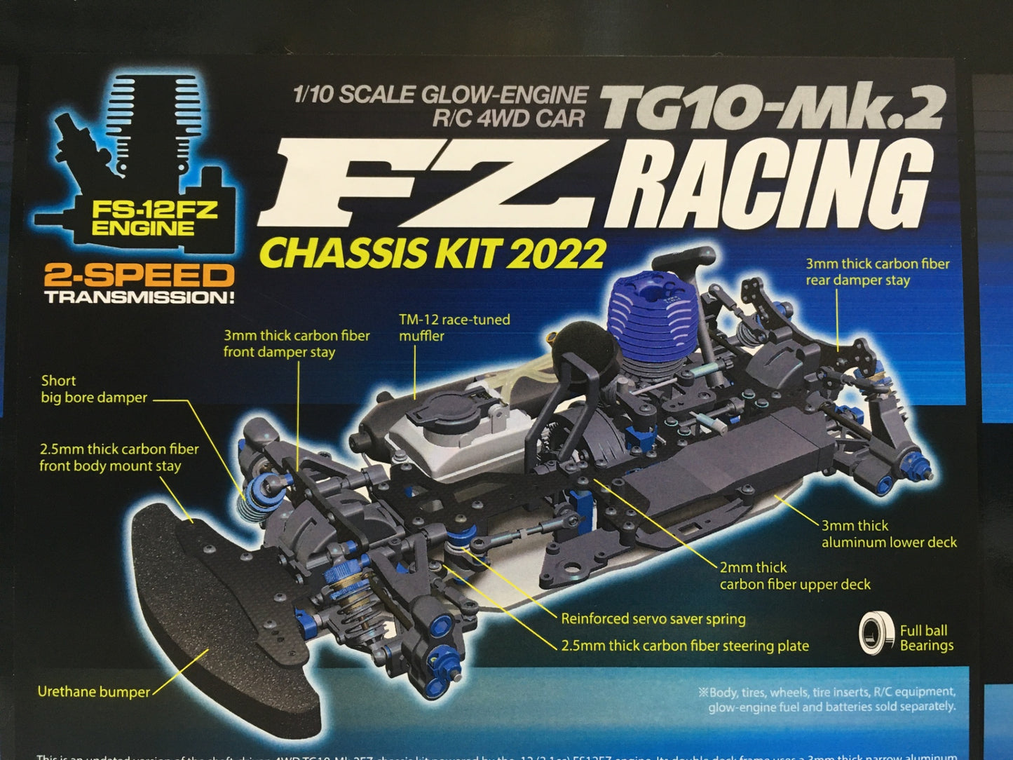 ※送料無料※ TAMIYA 1/10 エンジンRC 4WDカー TG10-Mk.2 FZレーシングシャーシキット 2022 ITEM44055 未開封 囗G