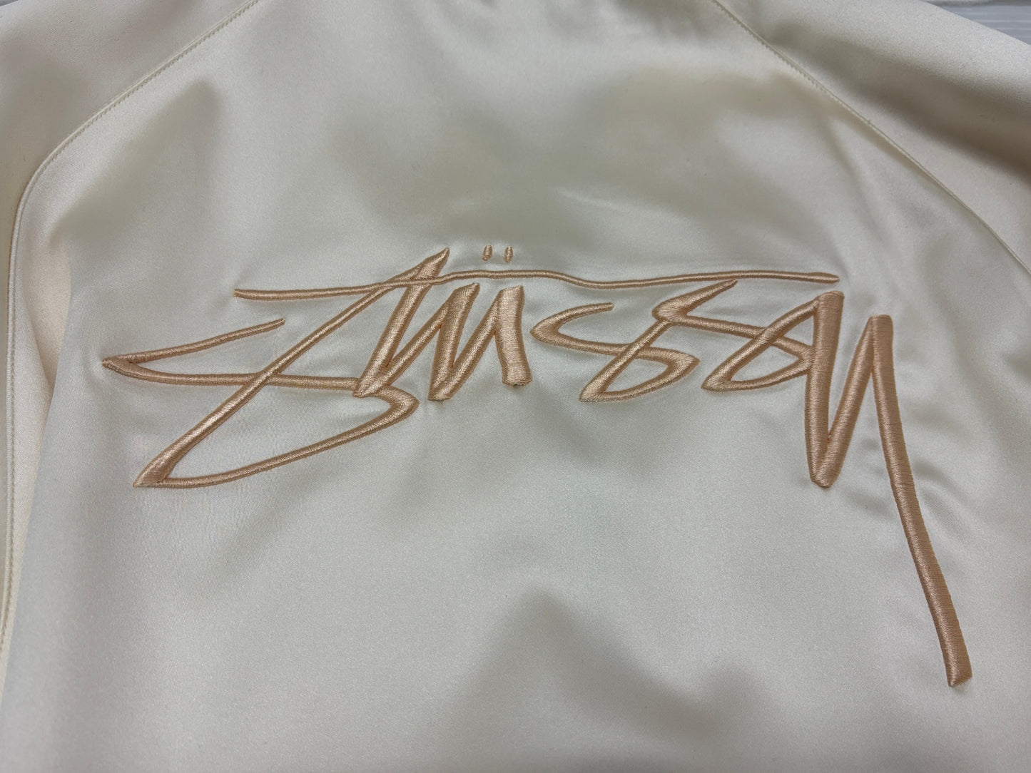 ステューシー スカジャン ヤシの木 刺繍 STUSSY サイズS