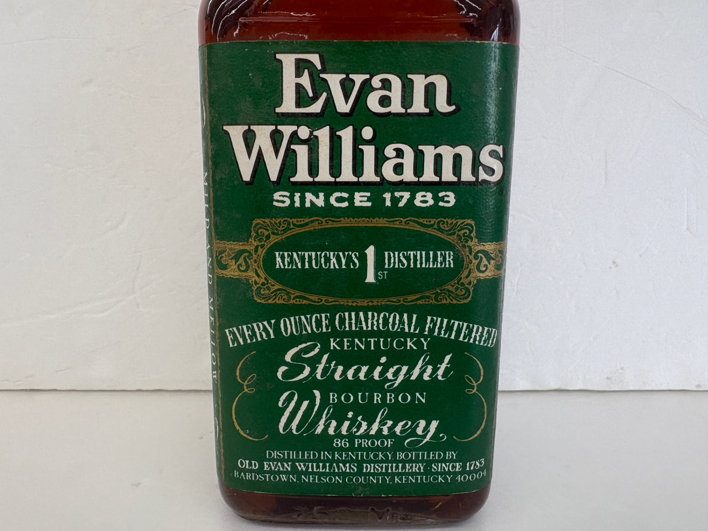 エヴァンウィリアムス 7年 グリーンラベル ウイスキー 未開栓 750ml 43% Evan Williams 7 Years Old バーボン 特級 古酒