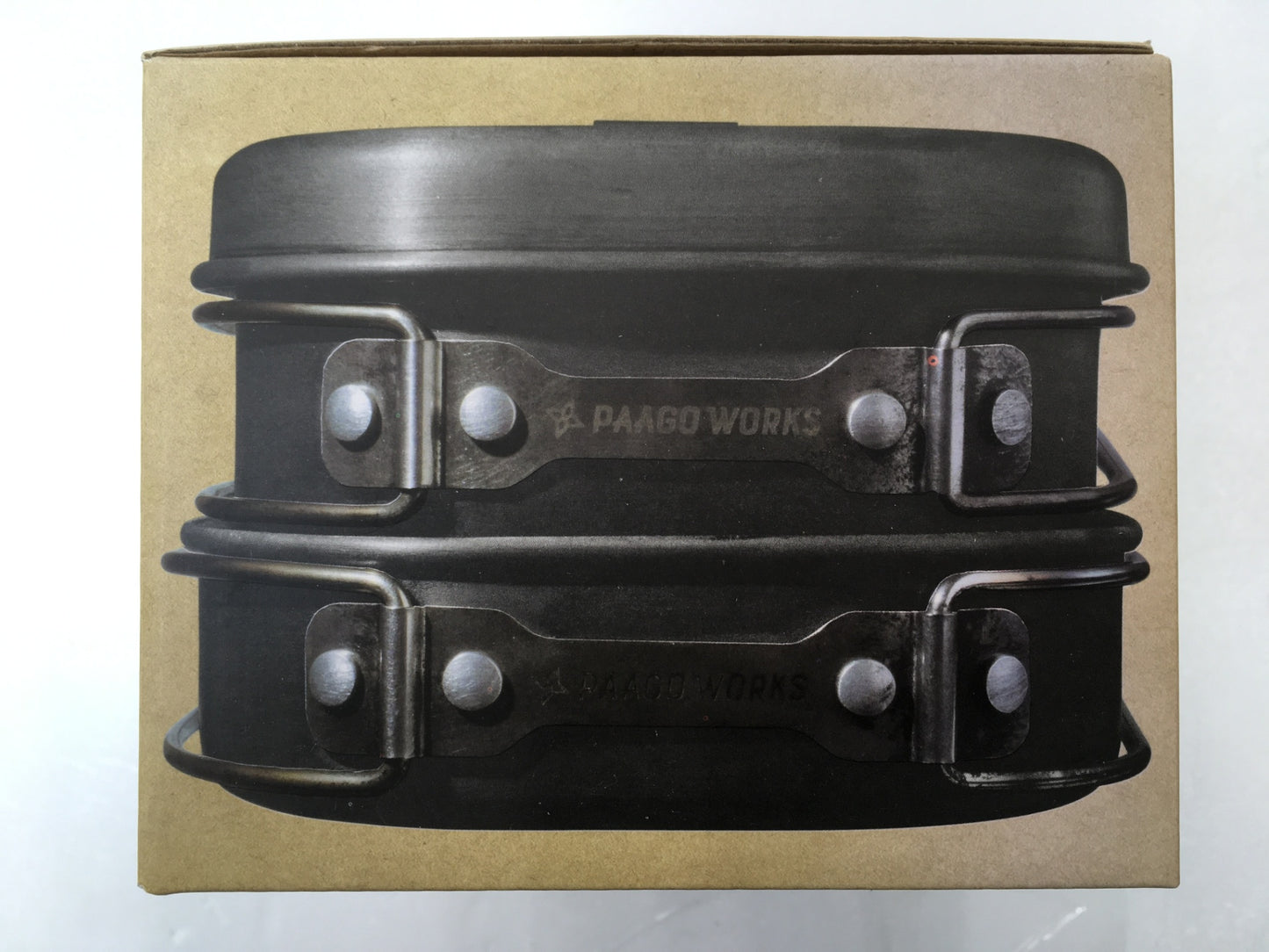 ※送料無料※ PAAGO WORKS トレイルポット 角形アルミクッカー S1200P 未使用相当 囗G