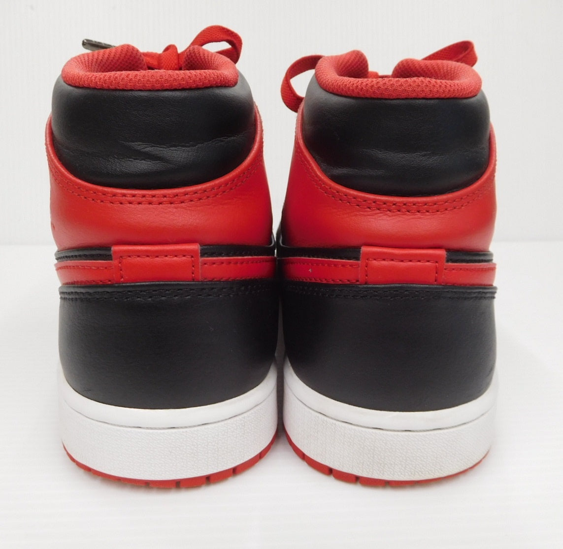 NIKE AIR JORDAN 1 MID BRED TOE DQ8426-060 エアジョーダン1 ミッド ブレッドトゥ 黒赤 スニーカー size:28cm 中古囗T巛