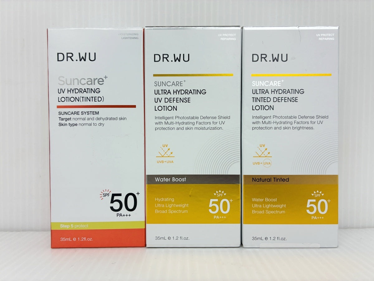 SUNCARE DR.WU サンスクリーン＋モイスト (日焼け止め乳液) 35ml×3