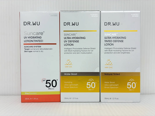 SUNCARE DR.WU サンスクリーン＋モイスト (日焼け止め乳液) 35ml×3