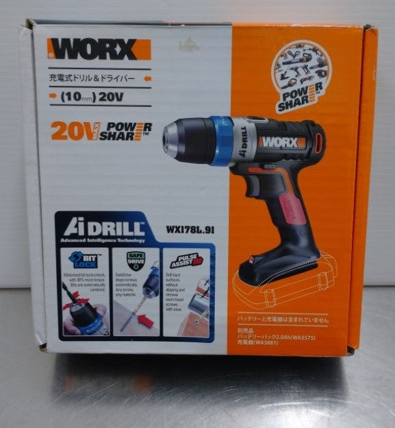 WORX　ワークス　20V充電式ドリル＆ドライバー　WX178L.91　未使用品　囗T巛