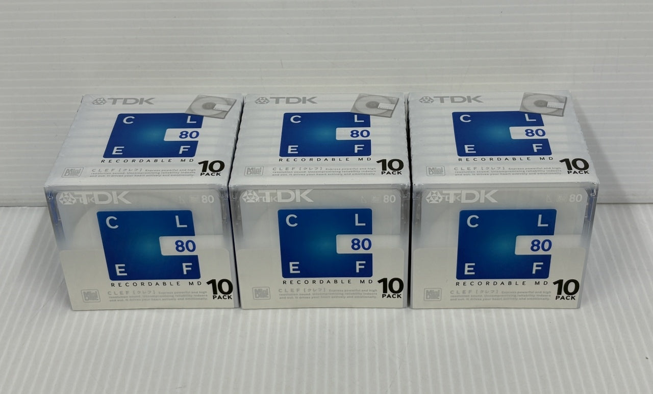 送料無料 TDK MD80分 10枚組 3パック MD-CL80X10N囗T巛