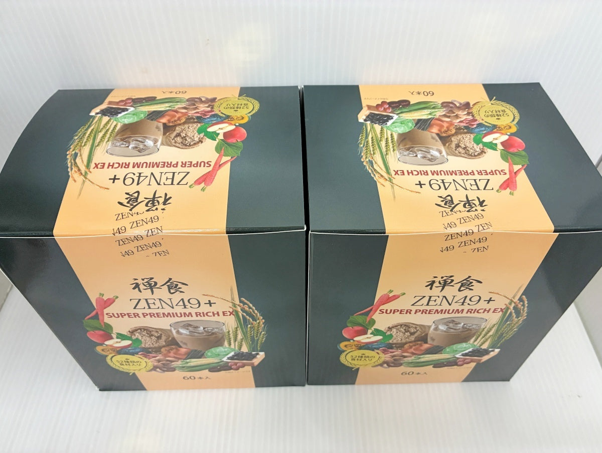 未開封 禅食 ZEN49+ SUPER PREMIUM RICH EX 60本入×2箱 賞味期限 2028.02.02
