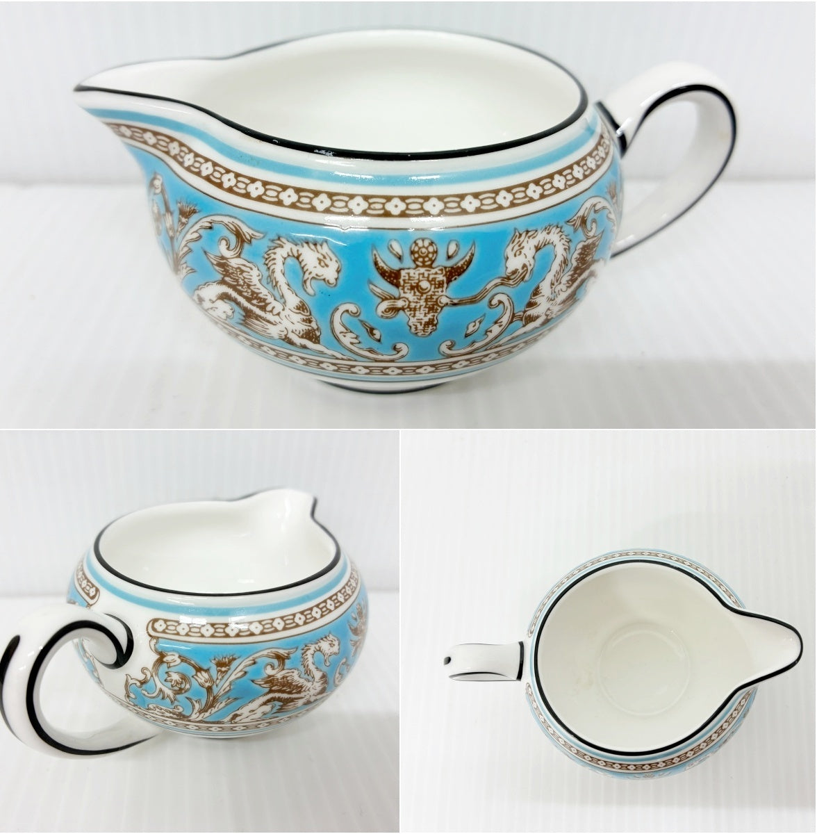 WEDGWOOD フロレンティーン ターコイズ ティーセット 中古品