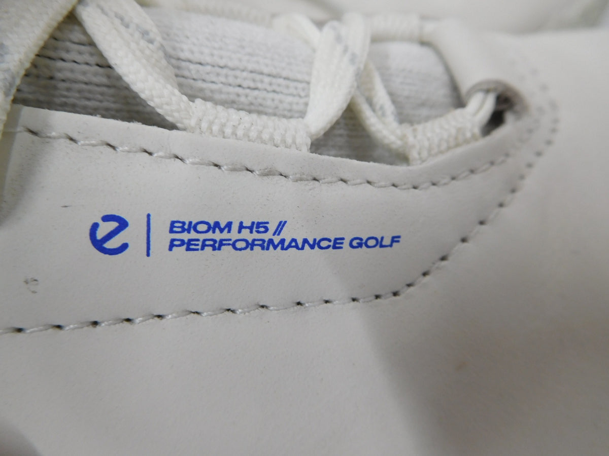 ECCO エコー Golf Biom H5 Hybrid Men メンズ レザーウォータープルーフゴルフシューズ ホワイト 13801461109 size:42 中古囗T巛