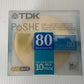 未開封 TDK PoSHE MD 80分 10枚 MD-PSE80MX10N GOLD SILVER ミニディスク 日本製 廃盤