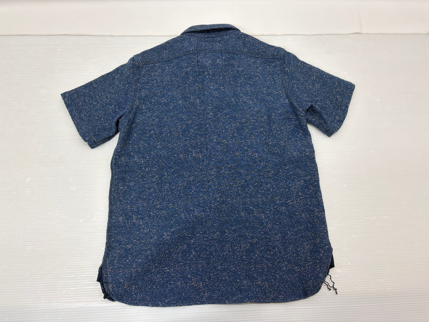 サムライジーンズ SJS16-S01 インディゴランダムジャガードシャツ サイズS 半袖シャツ SAMURAI JEANS