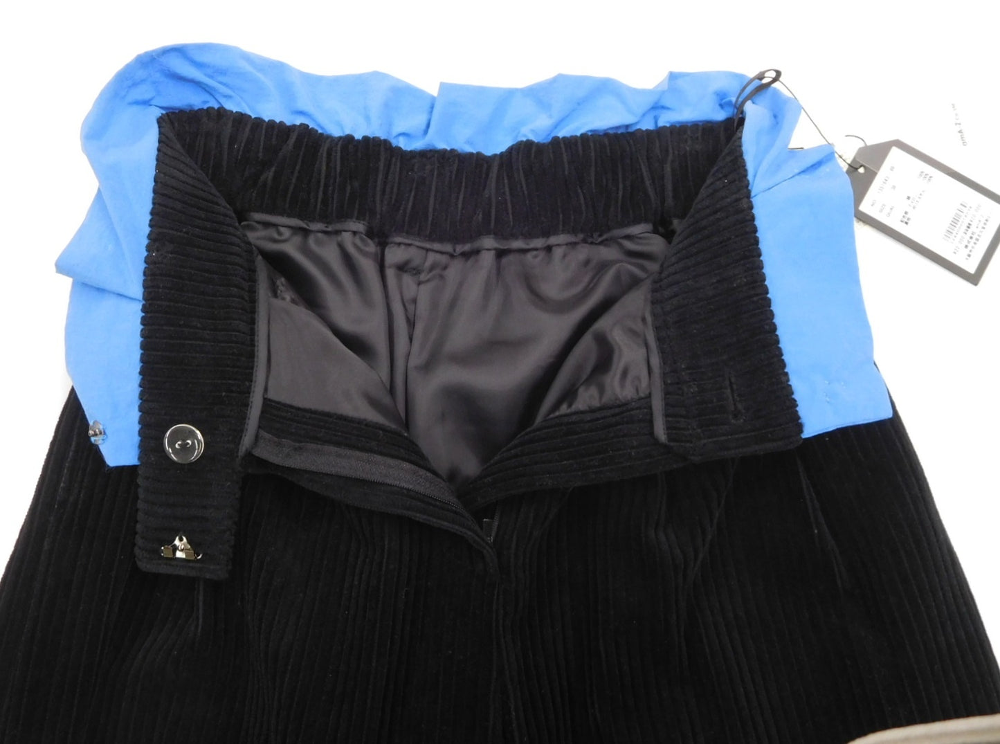 タグ付！ミーアアステリズム amA-Z コーデュロイパンツ 1351643-99 ブラック size:38囗T巛