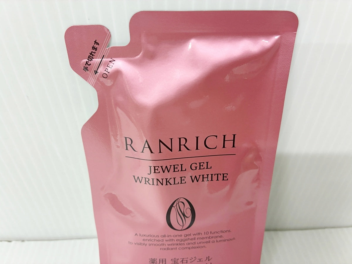 未開封 RANRICH 薬用 宝石ジェル リンクルホワイト 詰め替え用 50g×2 日本製