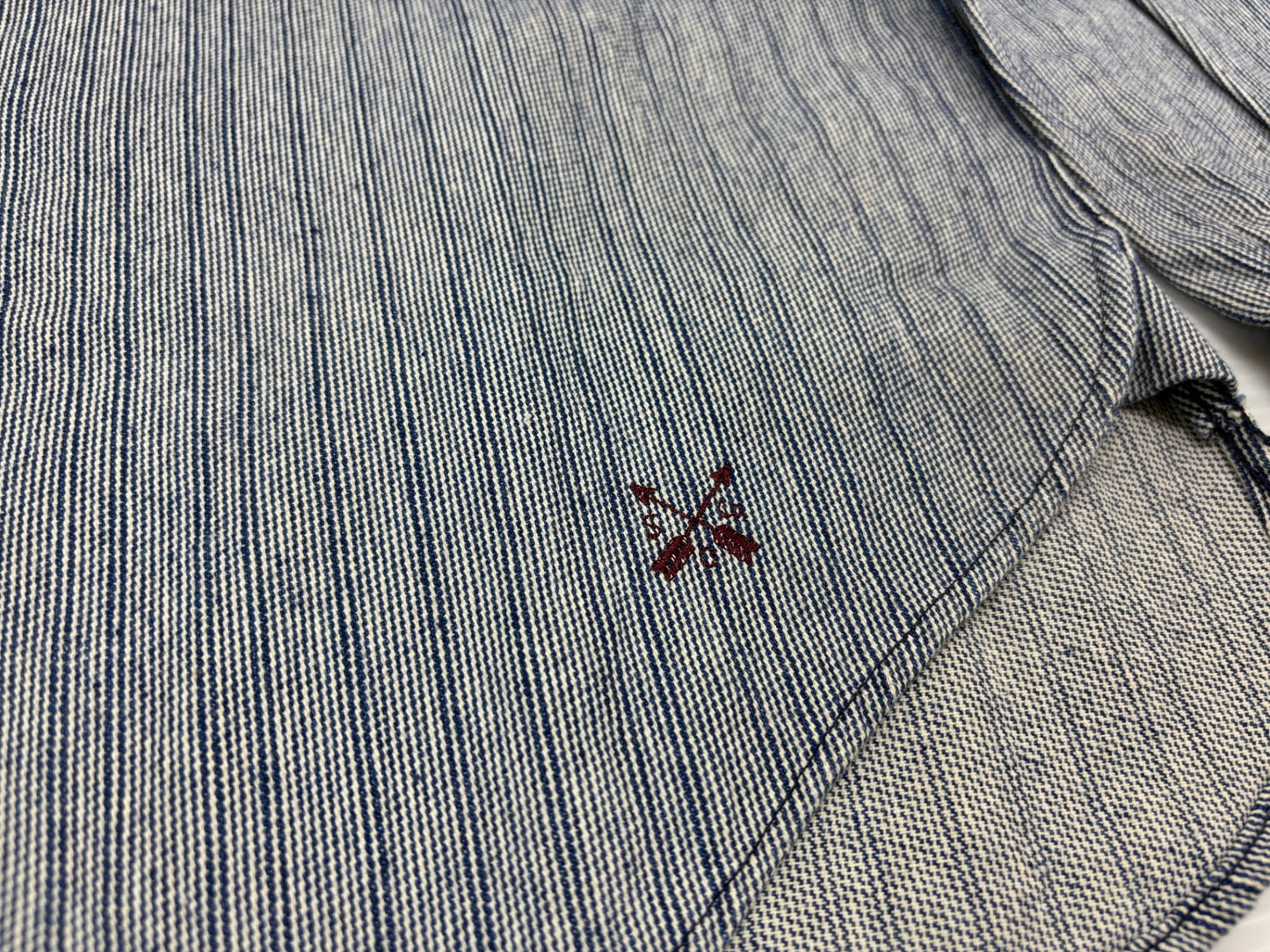 スティーブンソンオーバーオール ワークシャツ サイズM ヒッコリーストライプ プルオーバー STEVENSON OVERALL