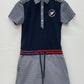 ※送料無料※ FILA GOLF フィラゴルフ レディース ポロ ワンピース 半袖 チェック サイズM 古着 囗G