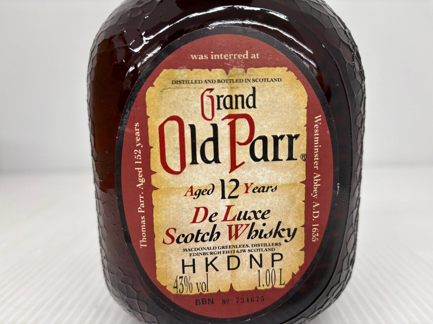グランド オールド・パー デラックス 12年 ウイスキー Grand Old Parr De Luxe Aged 12Years Scotch Whisky　1000ml