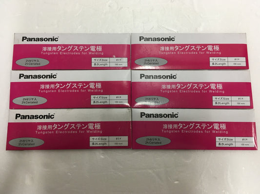 ※送料無料※ Panasonic 溶接用タングステン電極 YN24C2S 6パックセット 長期保管 未開封 囗G