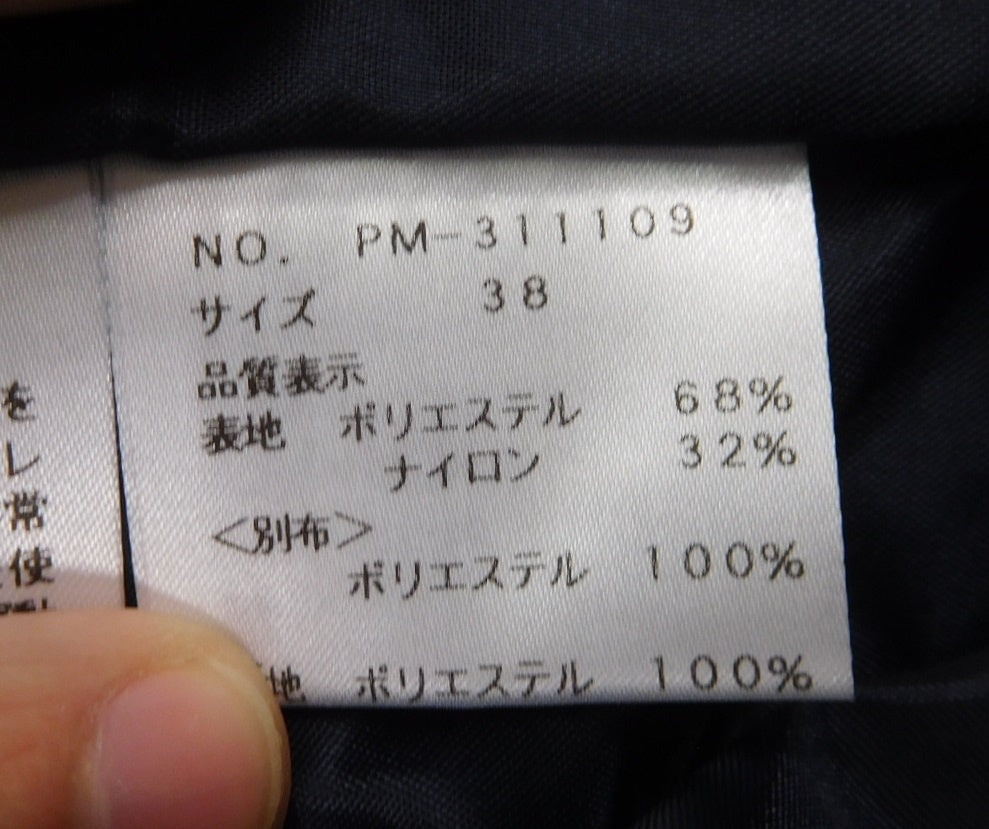 タグ付！M’S GRACY エムズグレイシー ワンピース PM-311109 ネイビー size:38囗T巛