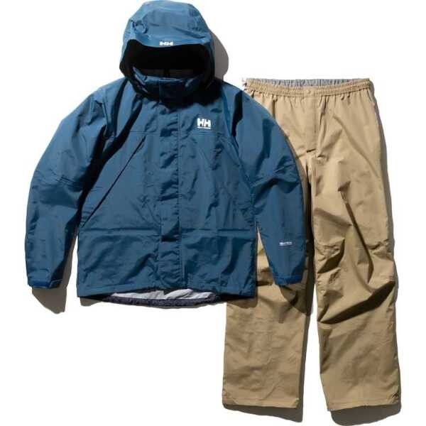 ※送料無料※ HELLY HANSEN ヘリーハンセン ヘリーレインスーツ セットアップ メンズ サイズL 未使用 囗G