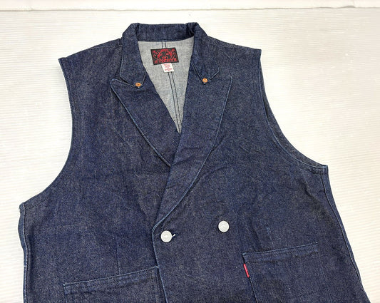 EVISU エビス ダブル デニムベスト サイズ40 エヴィス