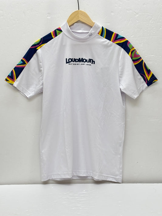 ※送料無料※ LOUDMOUTH ラウドマウス メンズ ゴルフウェア 半袖 モックネックシャツ サイスM 未使用 囗G