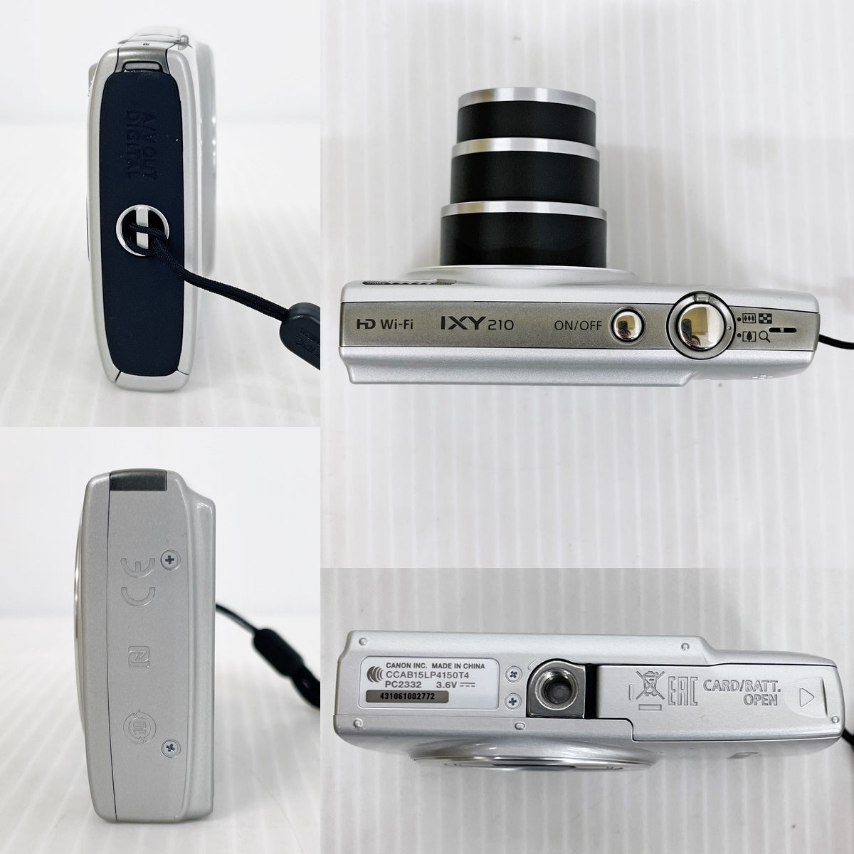 Canon キヤノン IXY 210 コンパクトデジタルカメラ シルバー 2017年製