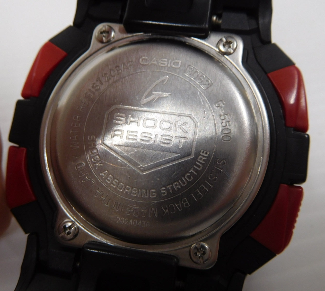 CASIO カシオ G-SHOCK デジタル腕時計 G-5500 ブラック・レッド 中古囗T巛