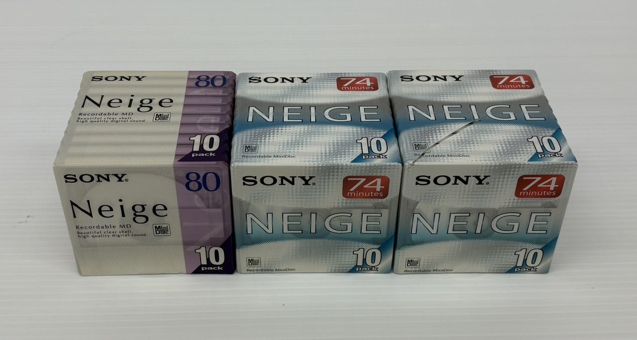 送料無料 SONY MD 10枚組 3パック（80分1パック、74分2パック）囗T巛