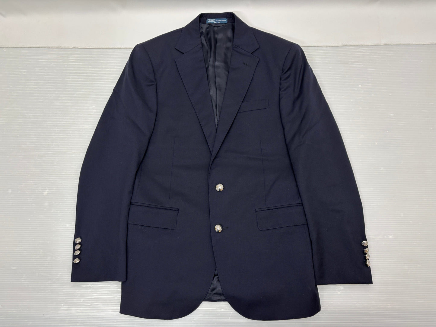 ラルフローレン 銀ボタン テーラードジャケット イタリア製 ブレザー　サイズ36 POLO RALPH LAUREN