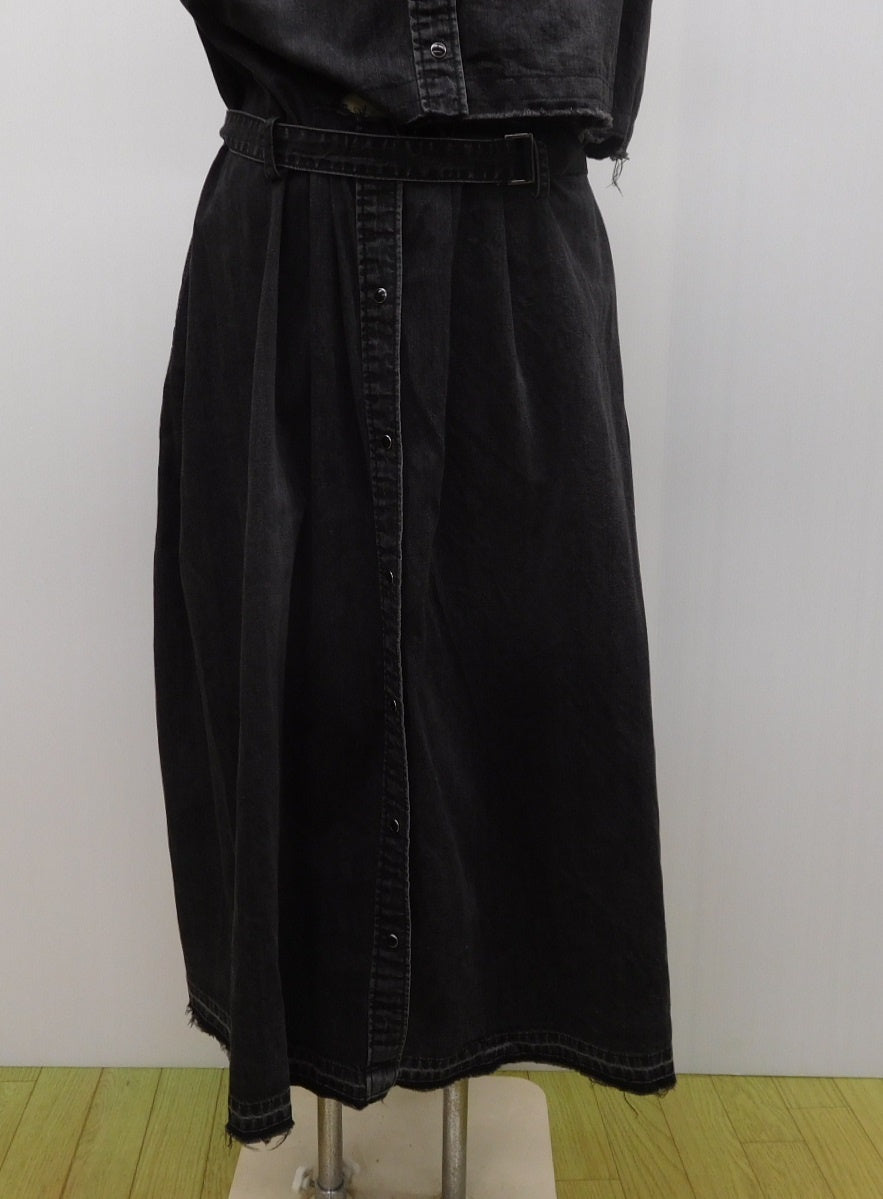 Sacai サカイ ワンピース 20-04930 ブラック コットン100％ 日本製 size:3 中古囗T巛