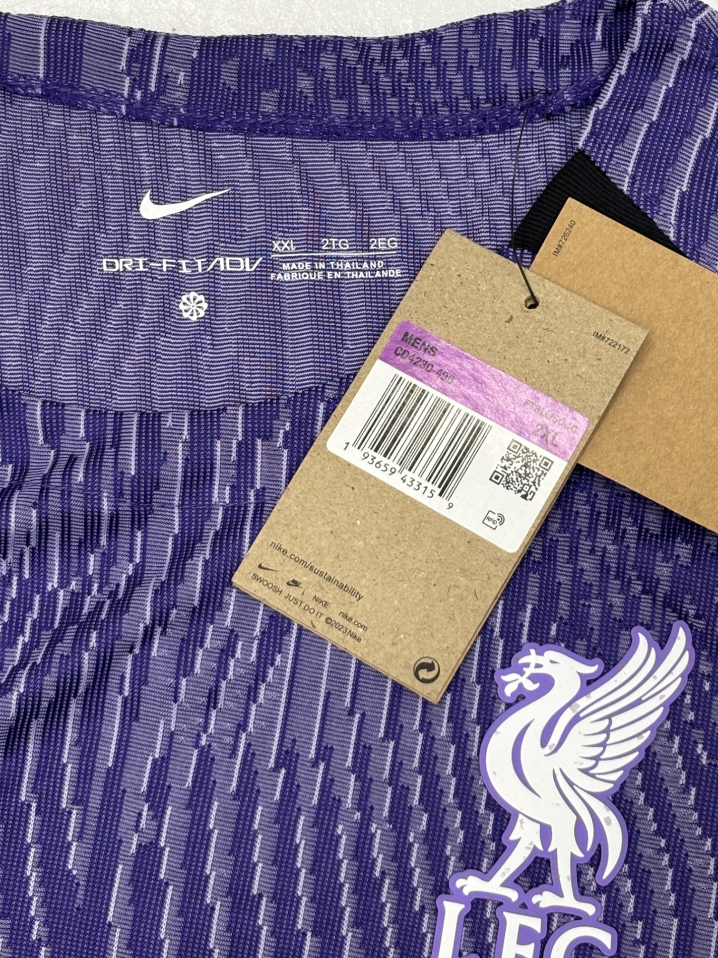 ※送料無料※ NIKE リバプール 23/24 ユニフォーム サード 半袖 レプリカ #3 遠藤航 サイズ2XL タグ付き 未使用 囗G