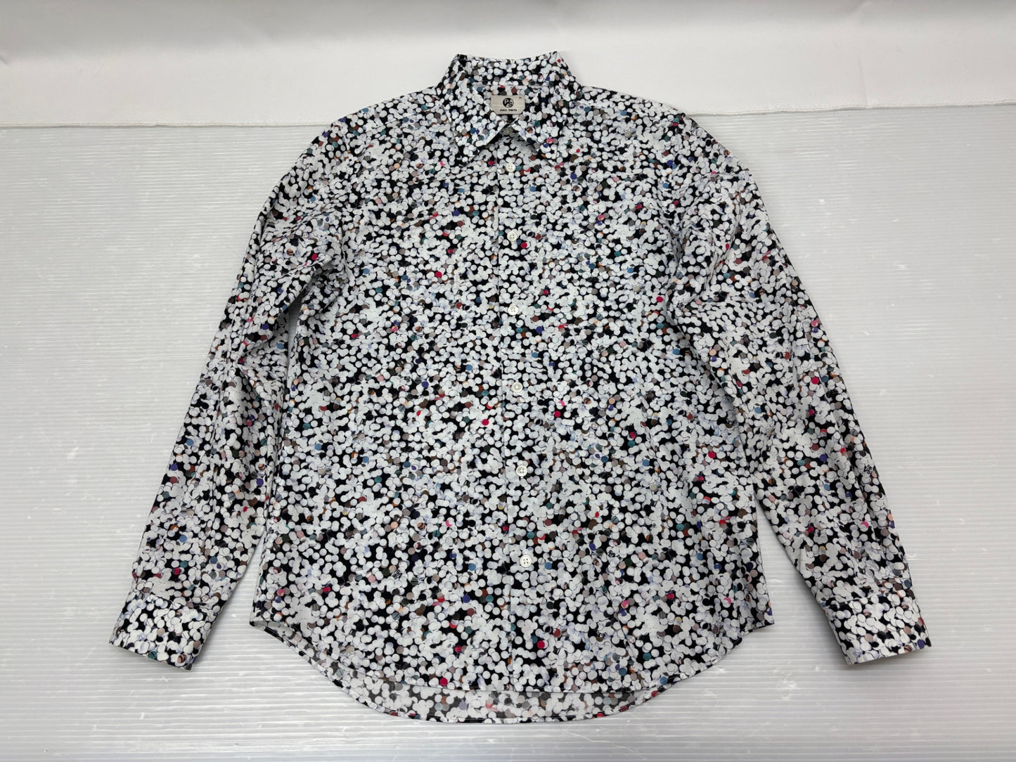 ポールスミス シャツ 長袖 コットン サイズM 総柄 日本製 Paul Smith