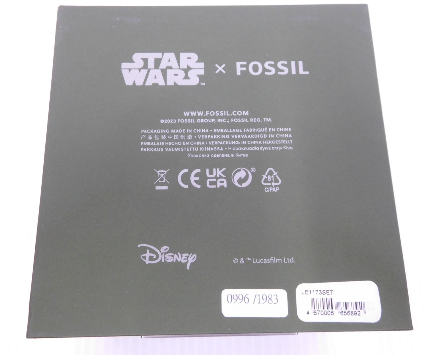 Star Wars x Fossil ボバ・フェット アナログ腕時計 自動巻き レディース  LE1173SET 数量限定囗T巛