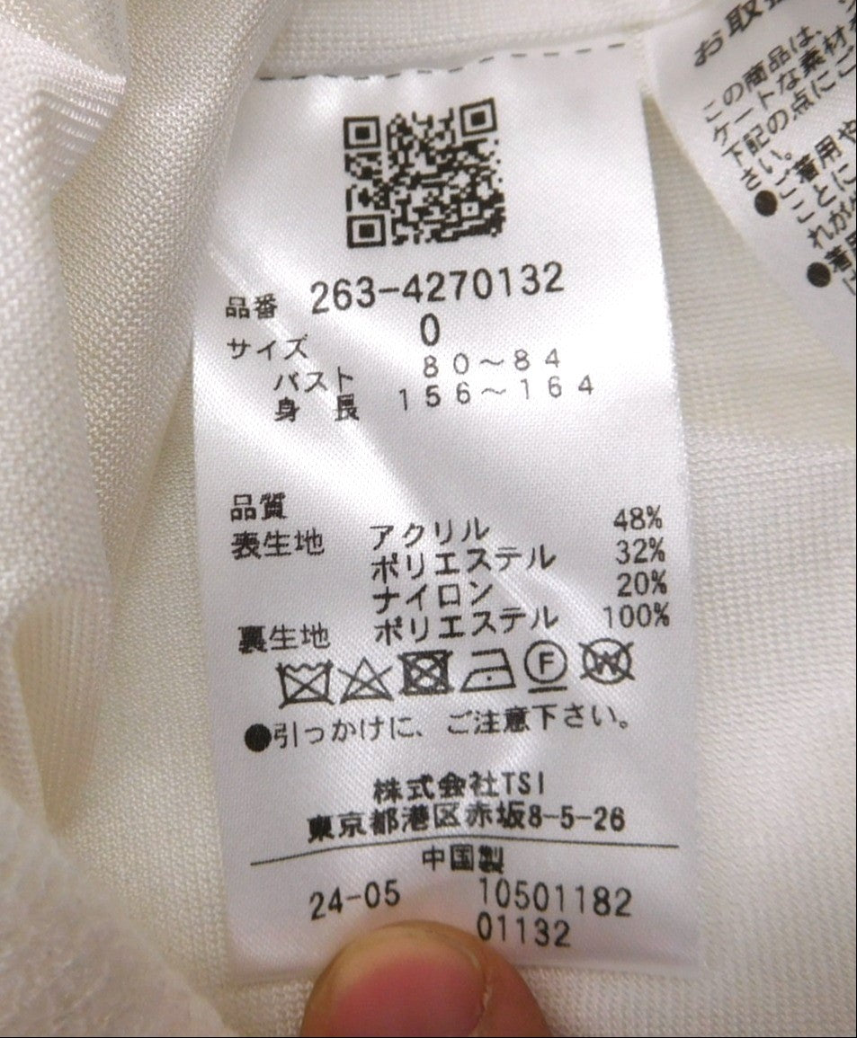 JACK BUNNY ジャックバニー  クルーネックニット レディースゴルフウェア 263-4270132 size:0 中古囗T巛