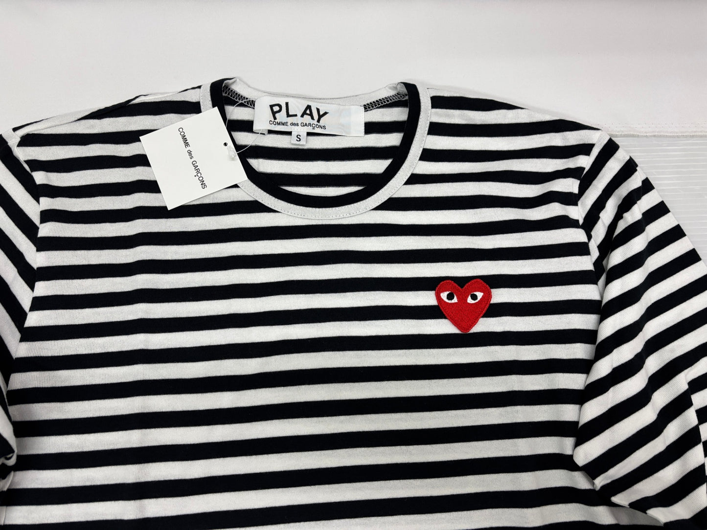プレイ コムデギャルソン ボーダー 長袖 Tシャツ ロンT サイズS COMME des GARÇONS PLAY