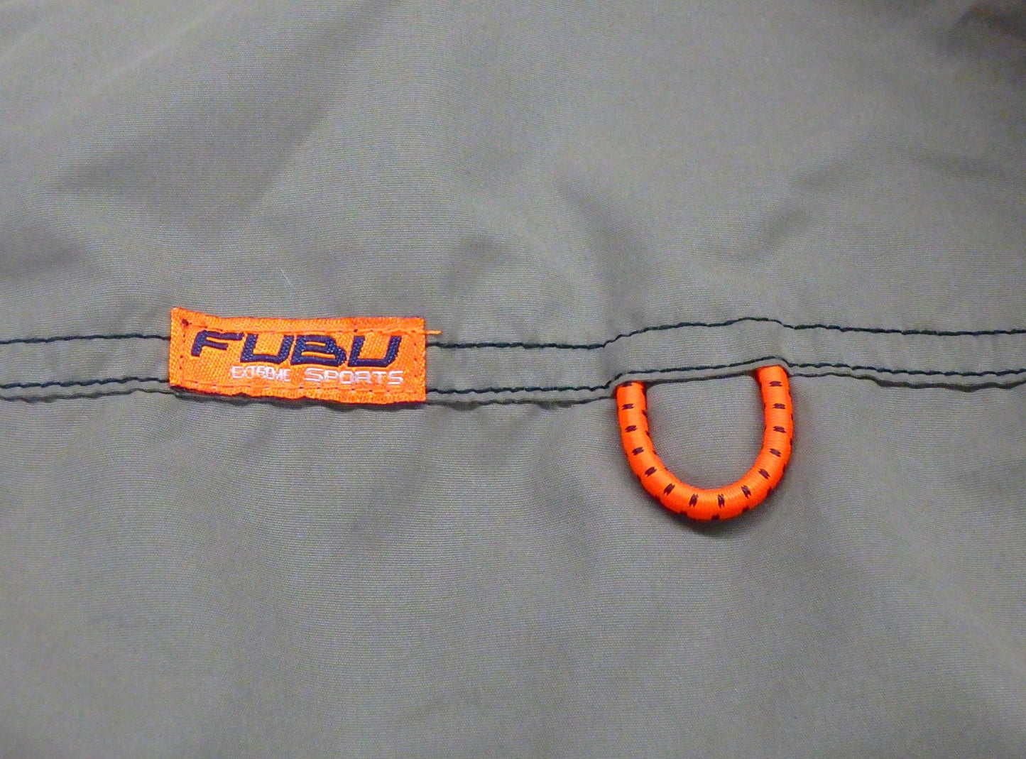 FUBU アノラックパーカー ハーフジッププルパーカー カーキ FBM-10117A size:M囗T巛