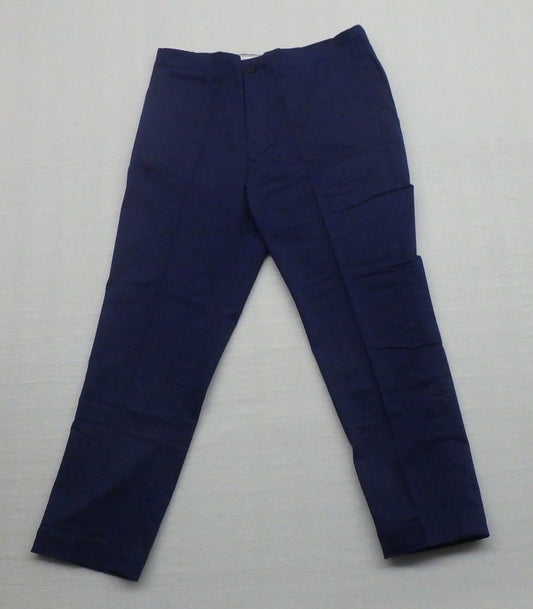 タグ付！BARNS コットンパンツ BR-500 ネイビー 日本製 size:34囗T巛