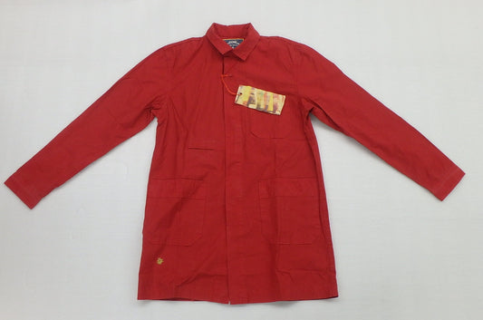 タグ付！Amanjakania アマンジャカニア 長袖コットンシャツ レッド 日本製 size:1囗T巛
