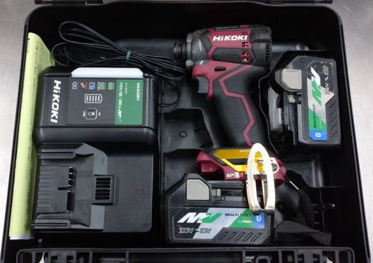 中古品 HiKOKI 36V-18Vマルチボルトコードレスインパクトドライバ WH36DC 2XPRS 2021年製囗T巛