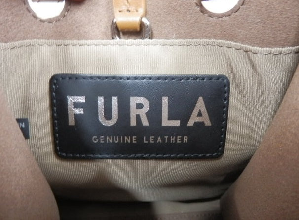 FURLA フルラ VARSITY STYLE MINI レザー 2WAYバッグ 中古囗T巛