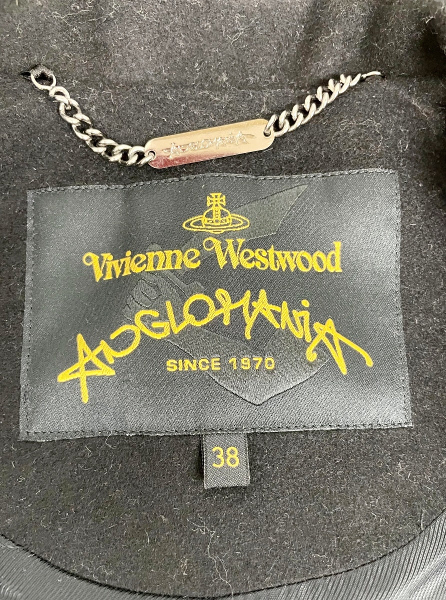 Vivienne Westwood ヴィヴィアン Anglomania アングロマニア コート ウール混 38 黒