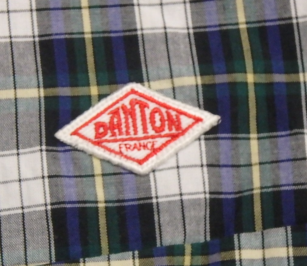 DANTON ダントン コットンチェックシャツ size:40囗T巛