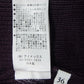 Vincent et Mireille ブリティッシュウール 畦編みセーター パープル ウール100％ 日本製 size:36囗T巛