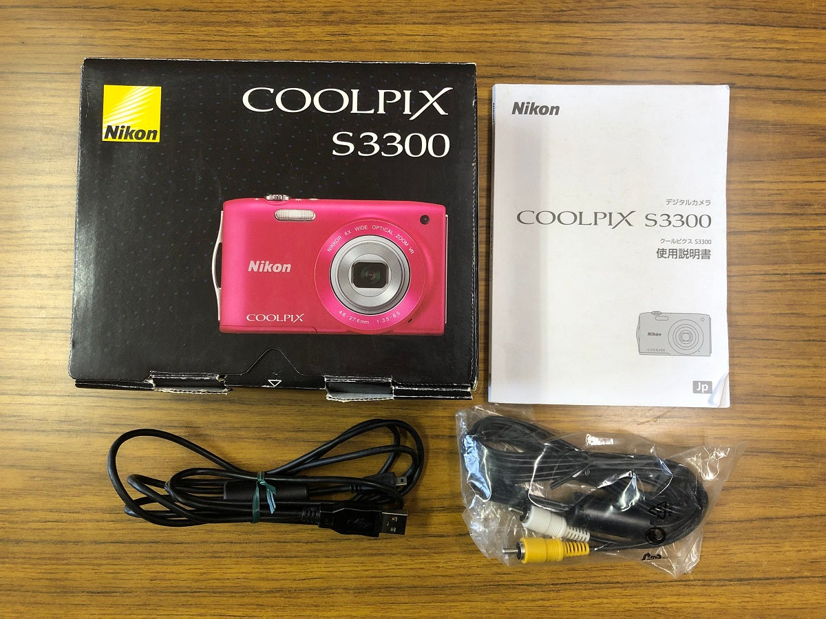 送料無料 Nikon ニコン COOLPIX S3300 デジタルカメラ 囗K巛